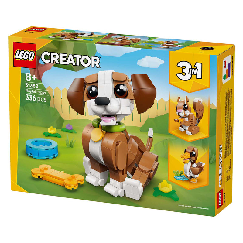 Load image into Gallery viewer, Lego ® creator 3in1 schattige dieren: speelse puppy - dierenset - bouw om tot eekhoorn of eend - 31382
