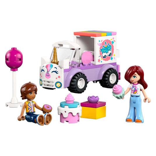Lego friends eenhoorn taartenbezorgauto