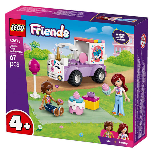 Lego friends eenhoorn taartenbezorgauto