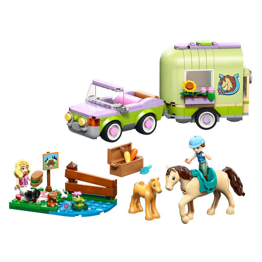 Lego friends 42695 trailer en paard en veulen