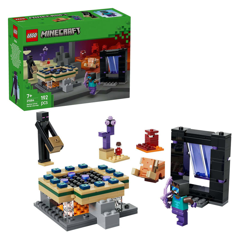 Load image into Gallery viewer, Lego minecraft 21584 reis naar de nether en het end-portaal
