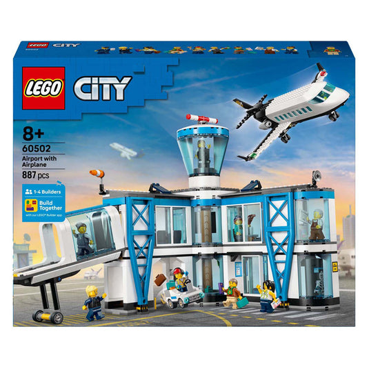 Lego city 60502 luchthaven met vliegtuig