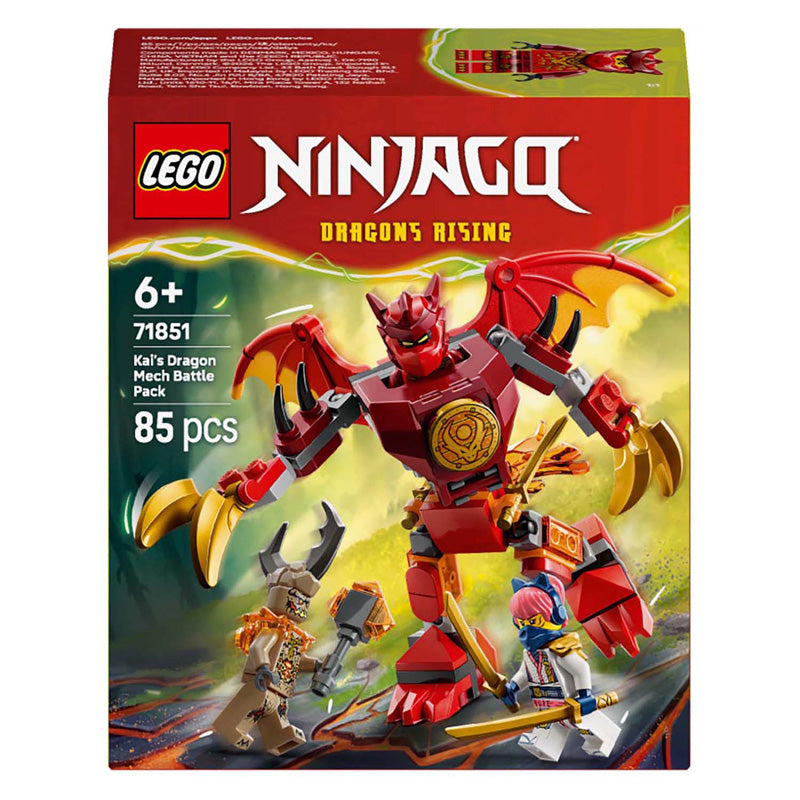 Afbeelding laden in galerijviewer, Lego ® ninjago® kai's drakenmecha strijdpakket - mechaspeelgoed - speelset met 3 minifiguren - 71851
