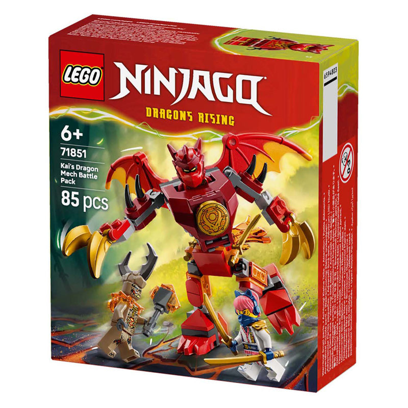 Load image into Gallery viewer, Lego ® ninjago® kai's drakenmecha strijdpakket - mechaspeelgoed - speelset met 3 minifiguren - 71851
