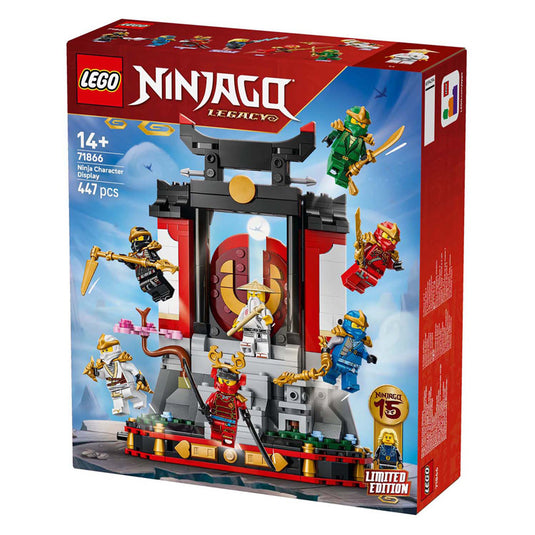 Lego ninjago 71866 15-jarig jubileum: display met ninjapersonages