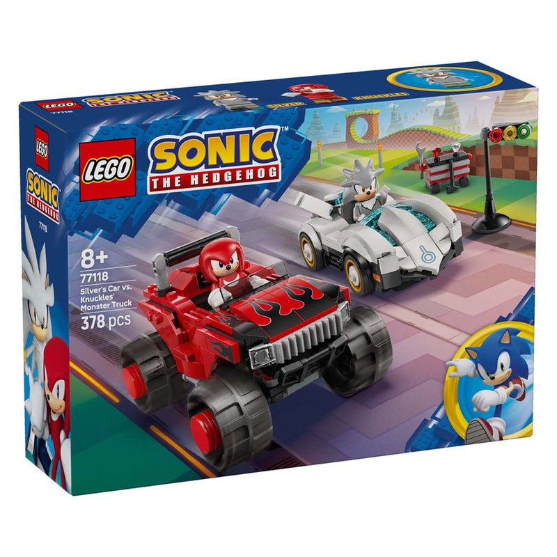 Load image into Gallery viewer, Lego sonic the hedgehog 77118 silvers auto vs. knuckles' monstertruck
