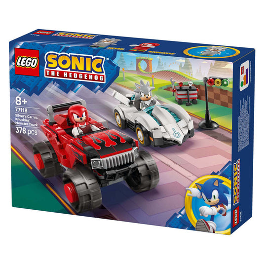 Lego sonic the hedgehog 77118 silvers auto vs. knuckles' monstertruck