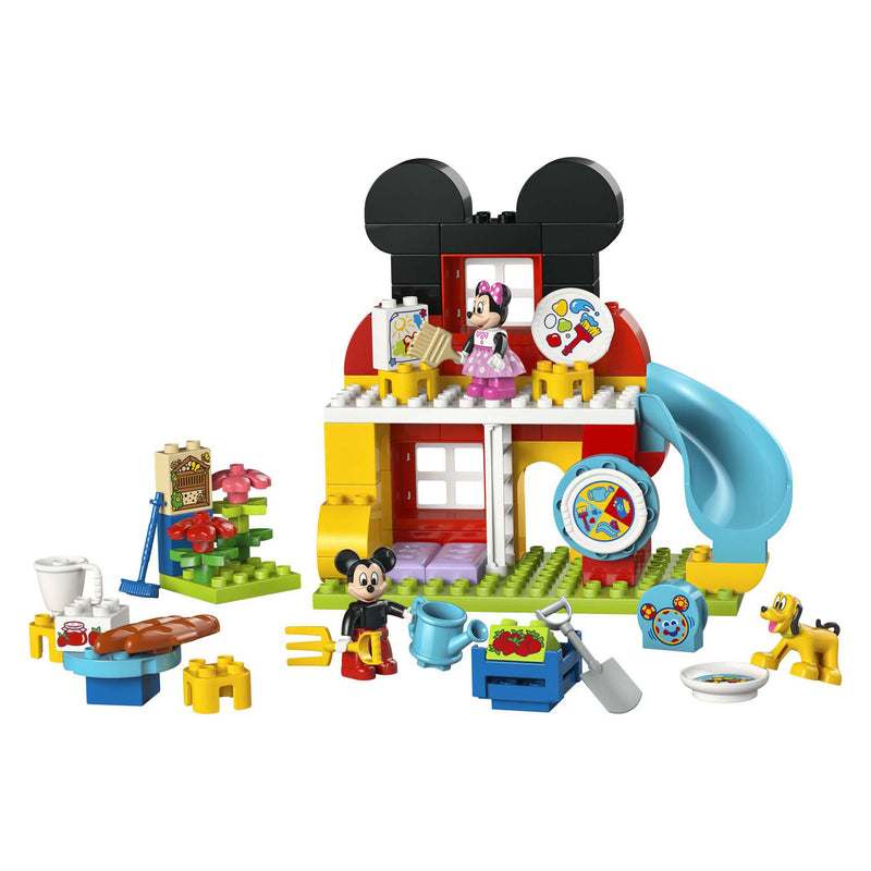 Afbeelding laden in galerijviewer, Lego duplo 10465 mickey mouse clubhuis met minnie en pluto
