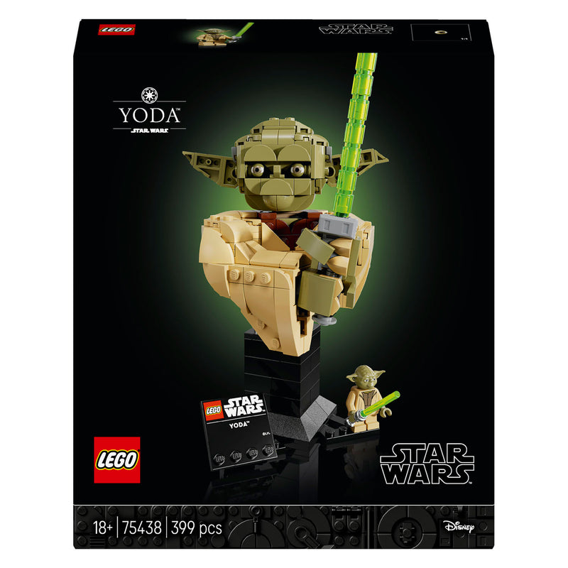 Afbeelding laden in galerijviewer, Lego star wars yoda buste bouwpakket voor volwassenen - 75438
