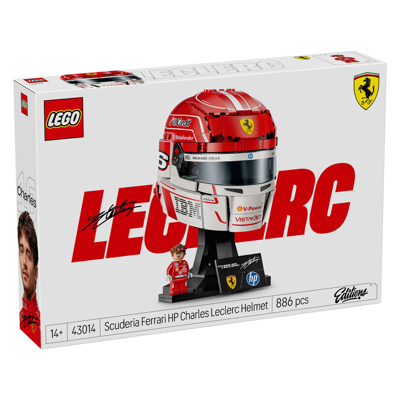 Afbeelding laden in galerijviewer, Lego editions scuderia ferrari hp helm van charles leclerc - 43014
