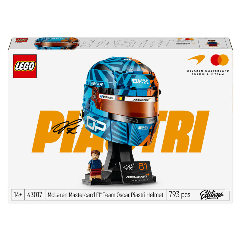 Afbeelding laden in galerijviewer, Lego editions mclaren mastercard f1 team helm van oscar piastri bouwpakket voor kinderen 43017
