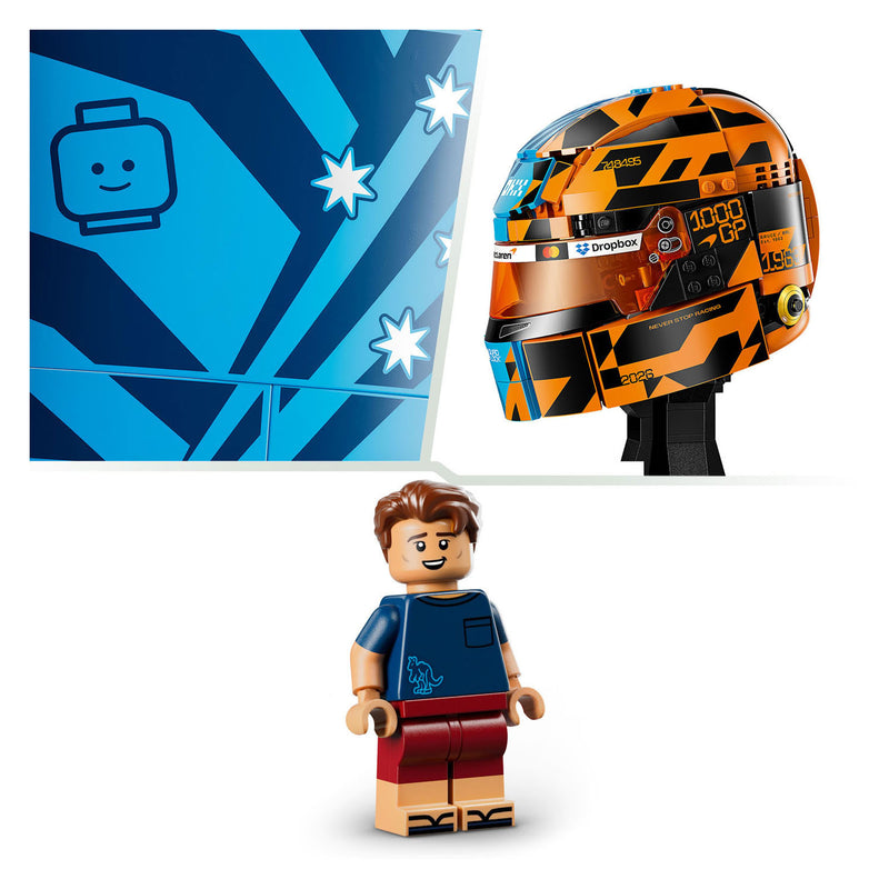 Afbeelding laden in galerijviewer, Lego editions mclaren mastercard f1 team helm van oscar piastri bouwpakket voor kinderen 43017
