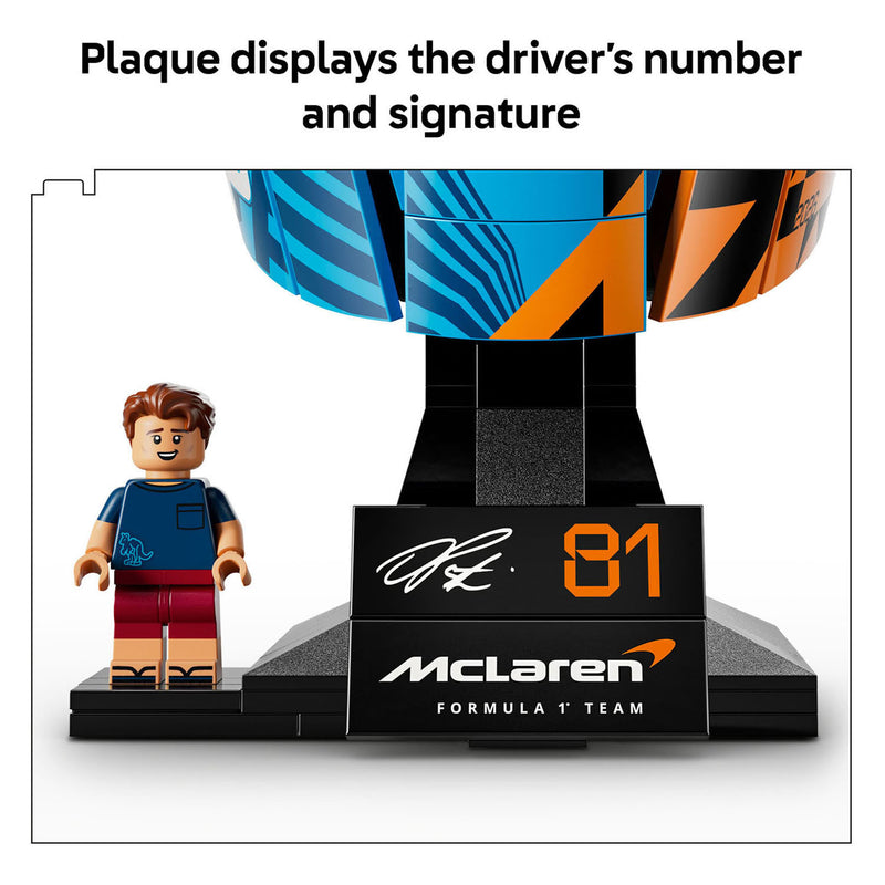 Afbeelding laden in galerijviewer, Lego editions mclaren mastercard f1 team helm van oscar piastri bouwpakket voor kinderen 43017
