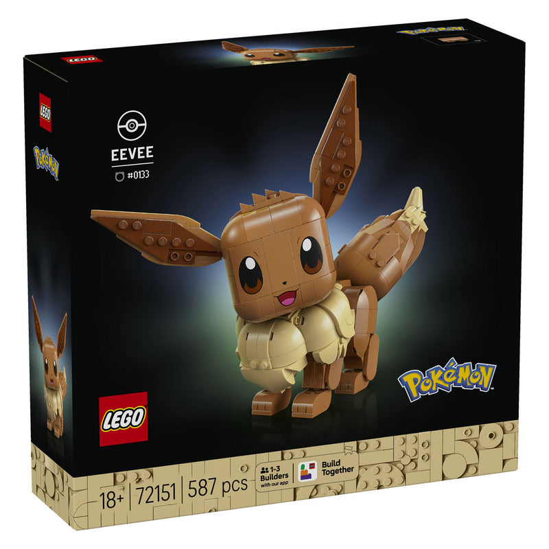 Afbeelding laden in galerijviewer, Lego pokémon eevee bouwpakket voor volwassenen met dieren figuur - 72151
