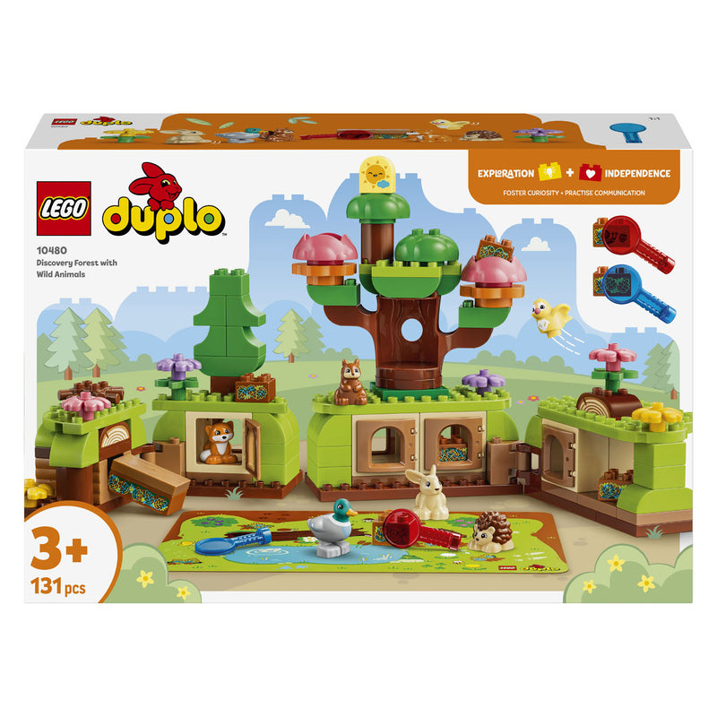Afbeelding laden in galerijviewer, Lego duplo ontdekkingsbos met wilde dieren speelgoed voor kinderen en kinderkamer decoratie 10480
