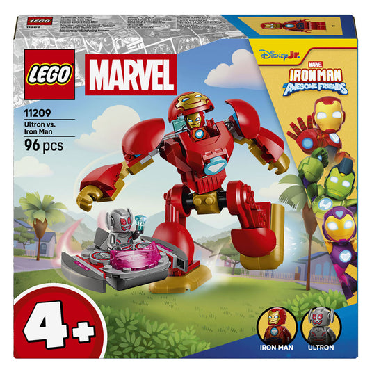 Lego ǀ marvel iron man en zijn fantastische vriendjes ultron tegen iron man bouwpakket 11209