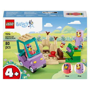 Lego bluey oma's met bingo en bluey bouwpakket met speelgoed voor kinderen 11216