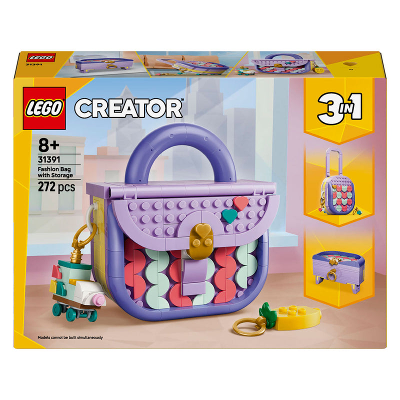 Afbeelding laden in galerijviewer, Lego creator 3in1 stijlvolle tas met opbergruimte, koffer en opbergdoosje speelgoed 31391
