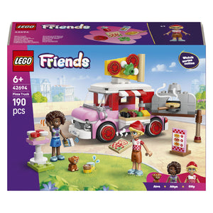 Lego friends pizzatruck speelgoed voor kinderen vanaf 6 jaar met 2 poppetjes 42694