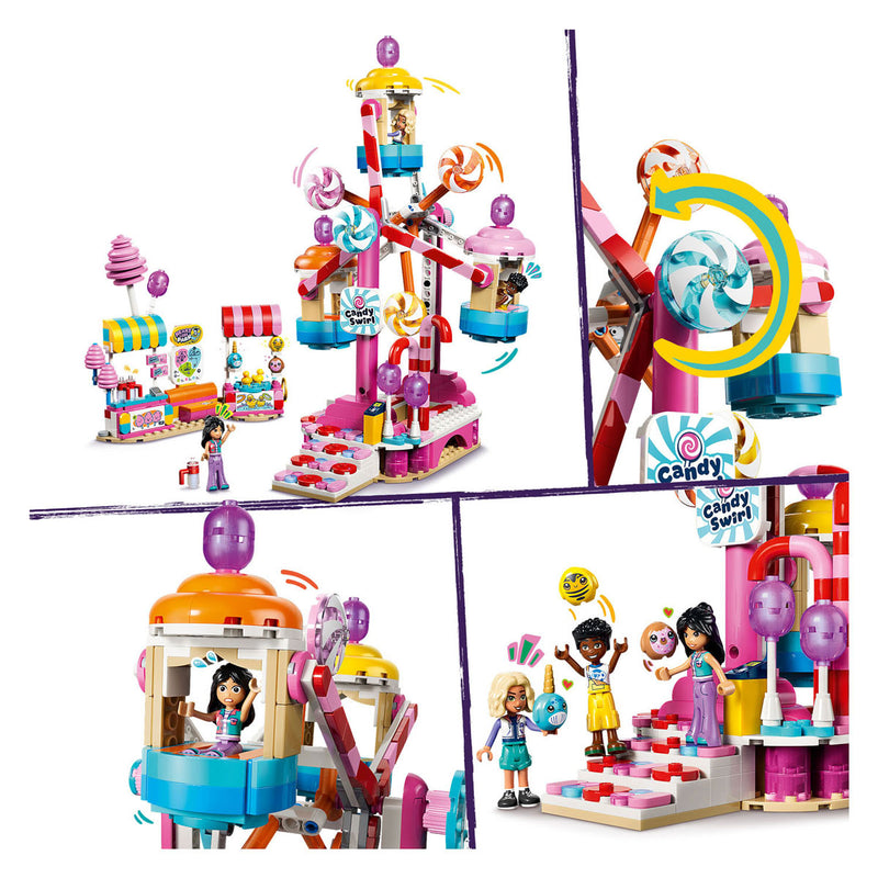 Afbeelding laden in galerijviewer, Lego friends reuzenrad van snoep en cupcakes speelgoed voor kinderen vanaf 7 jaar 42700
