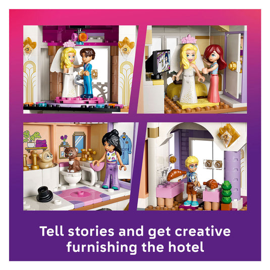 Lego friends heartlake city grand hotel speelgoed met dieren figuren en poppetjes 42704