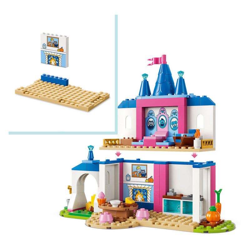 Load image into Gallery viewer, Lego ® ǀ disney princess assepoesters kasteel met dierenvriendjes - bouwspeelgoed voor kinderen met assepoester en 4 dieren - 43283
