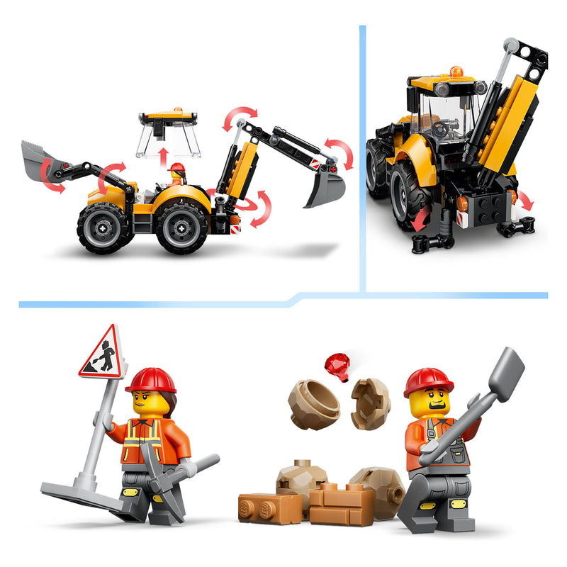 Load image into Gallery viewer, Lego city gele graaflaadmachine speelgoed voor kinderen en kinderkamer decoratie 60480
