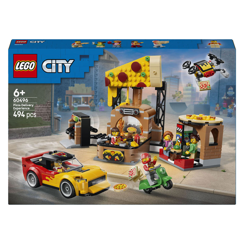 Afbeelding laden in galerijviewer, Lego city pizzacentrale met voertuigen pizza speelgoed voor kinderen 60496
