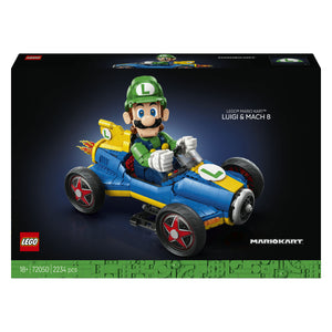 Lego super mario mario kart: luigi en mach 8
