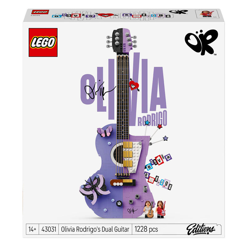 Load image into Gallery viewer, Lego editions olivia rodrigo's dubbele gitaar bouwpakket voor kinderen en tienerkamer decoratie - 43031

