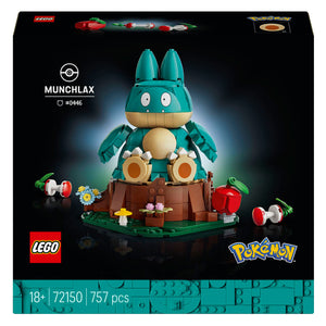 Lego pokémon - munchlax figuur bouwpakket voor volwassenen en woondecoratie - 72150
