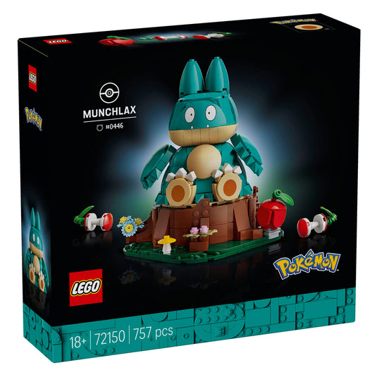 Lego pokémon - munchlax figuur bouwpakket voor volwassenen en woondecoratie - 72150