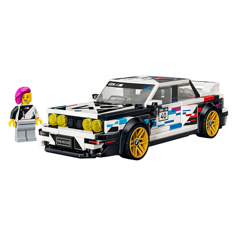 Load image into Gallery viewer, Lego speed champions bmw m3 (e30) auto bouwpakket voor kinderen en kinderkamer decoratie 77263
