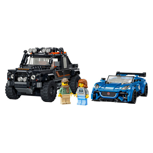 Lego speed champions 77264 jaguar project 7 en land rover defender