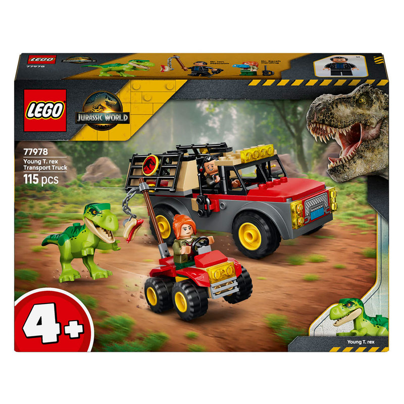 Load image into Gallery viewer, Lego jurassic world jonge t. rex transporttruck dino speelgoed voor kinderen vanaf 4 jaar 77978
