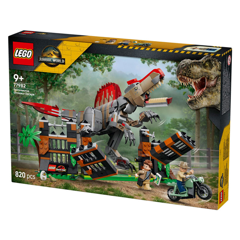 Load image into Gallery viewer, Lego jurassic world spinosaurus ontsnapping dinosaurus speelgoed voor kinderen 77982
