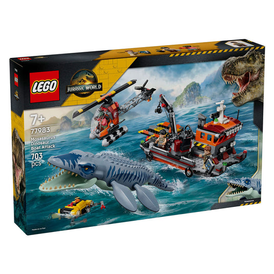 Lego jurassic world mosasaurus bootaanval