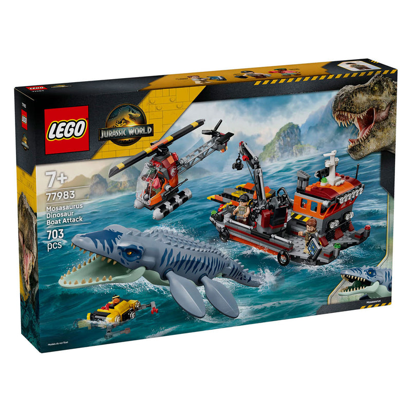 Load image into Gallery viewer, Lego jurassic world mosasaurus bootaanval
