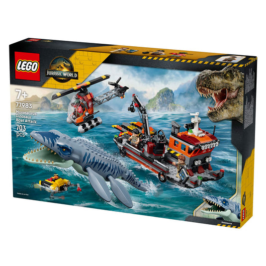 Lego jurassic world mosasaurus bootaanval