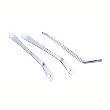 bandenafnemers zilver staal set van 3 stuks