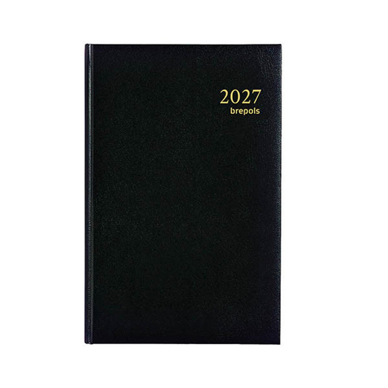 Load image into Gallery viewer, Brepols bureauagenda saturnus week 2027 lima zwart 13x21 cm
