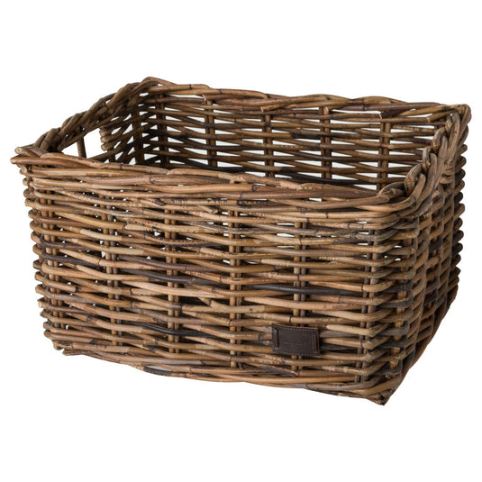 Fastrider zeno rotan fietsmand - bruin - 26l - handgemaakt