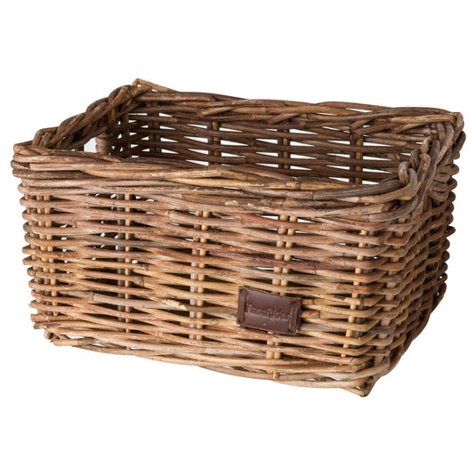 Fastrider zeno rotan fietsmand - bruin - 8l - handgemaakt