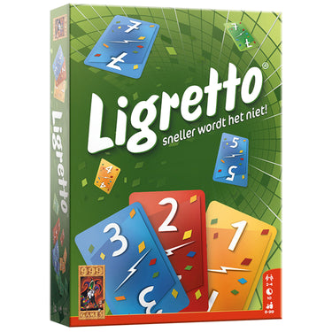 999games 999 games ligretto groen kaartspel (nederlands, 2 - 4 spelers, 10 minuten, vanaf 8 jaar)