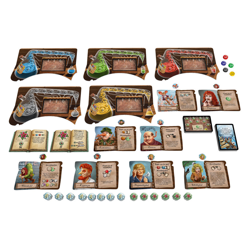 Afbeelding laden in galerijviewer, 999games 999 games de kwakzalvers van kakelenburg: de alchemisten uitbreiding bordspel
