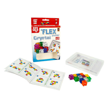 999games 999 games flex puzzler crystal denkspel (nederlands, 1 speler, vanaf 7 jaar, 80 opdrachten)
