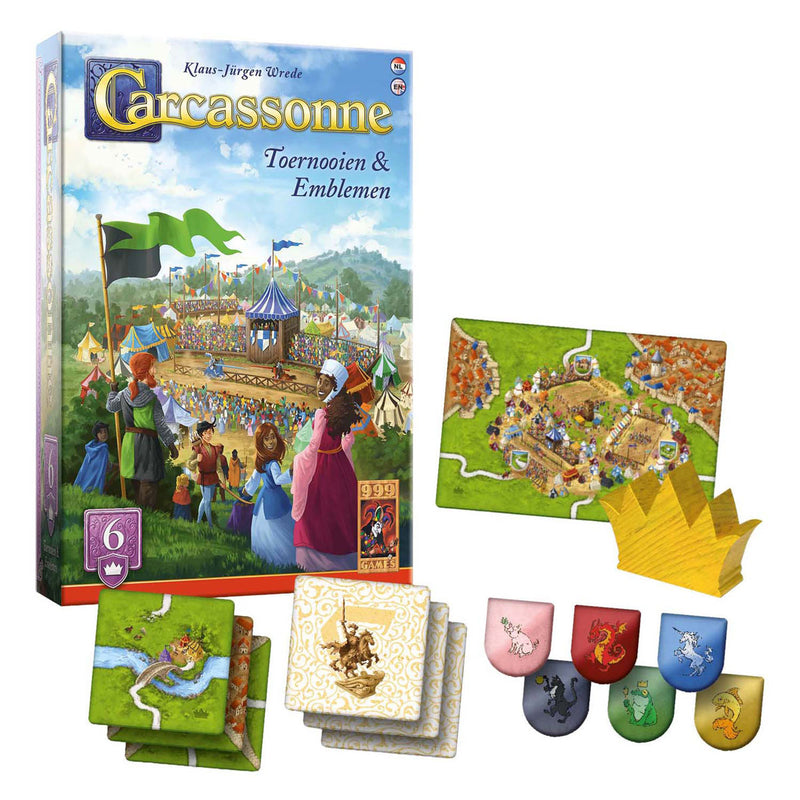Load image into Gallery viewer, 999games 999 games carcassonne toernooien emblemen uitbreiding
