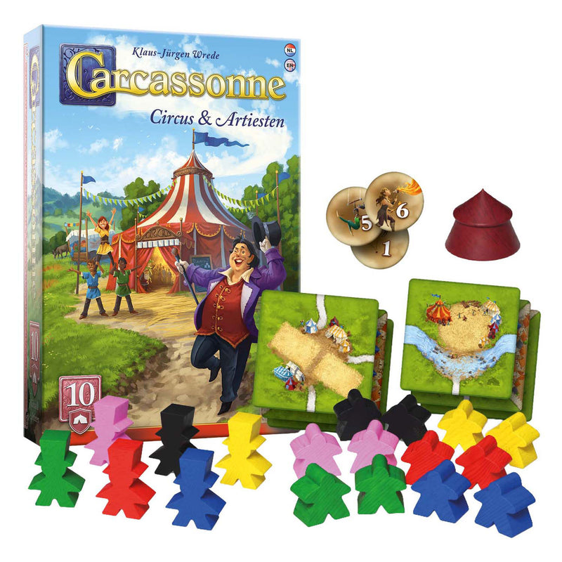 Afbeelding laden in galerijviewer, 999games 999 games carcassonne circus artiesten uitbreiding
