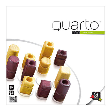 999games gigamic- quarto mini - tactisch twee-spelers bordspel - 4 op een rij! - nl - en - du - fr - sp - it