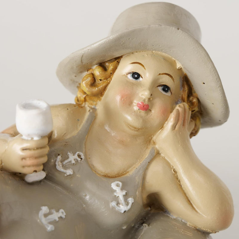 Load image into Gallery viewer, Boltze home beeld drijvend dames in badpak naturel
